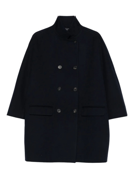  Alberto Biani Double-breasted Coat - Blue 