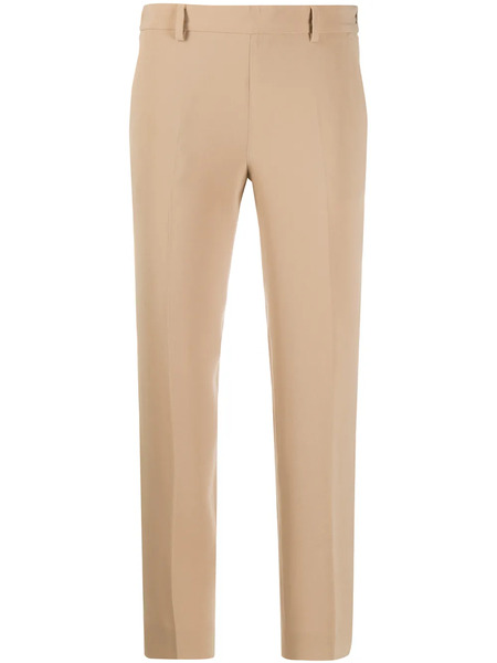  Alberto Biani Pleated Cropped Trousers - Brown 