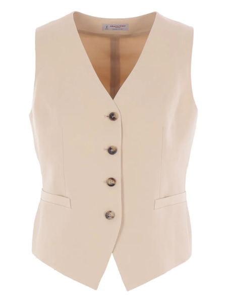  Alberto Biani Single-breasted Vest - Neutrals 