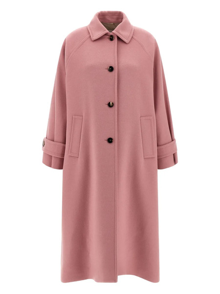  Alberto Biani Single-breasted Wool Coat - Pink 