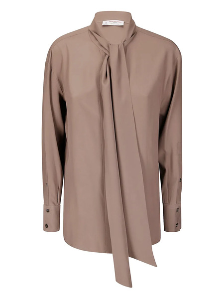  Alberto Biani Tie-neck Shirt - Neutrals 