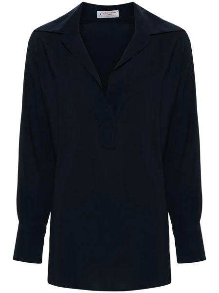  Alberto Biani V-neck Blouse - Blue 