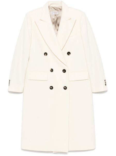  Alberto Biani Virgin Wool Coat - White 