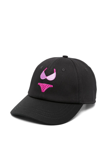 Alberto Bresci Embroidered Baseball Cap - Black 