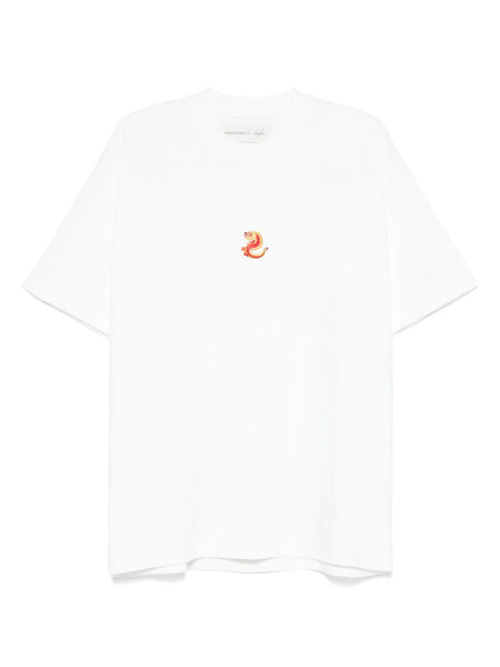  Alberto Bresci Embroidered T-shirt - White 