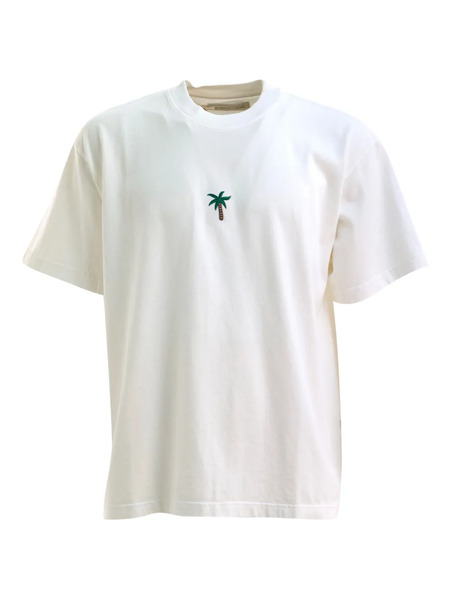  Alberto Bresci Palm-tree T-shirt - White 