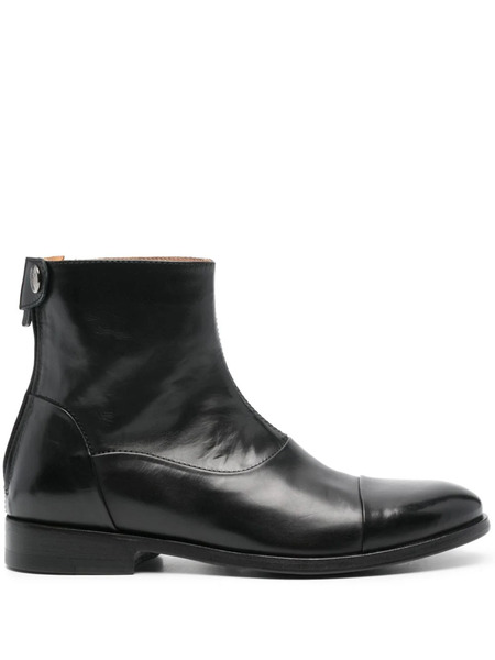  Alberto Fasciani Gill 70009 Leather Ankle Boots - Black 