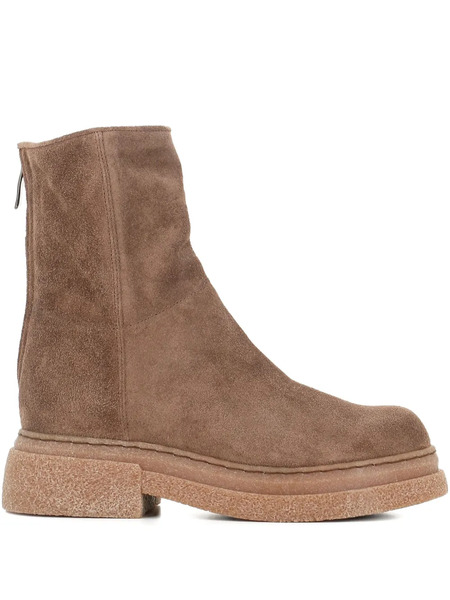  Alberto Fasciani Gill Zip Suede Boots - Brown 
