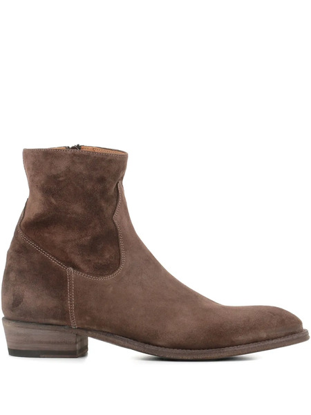  Alberto Fasciani 35mm Suede Boots - Brown 