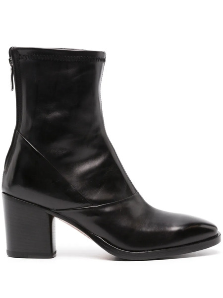  Alberto Fasciani Ursula 70mm Leather Ankle Boots - Black 