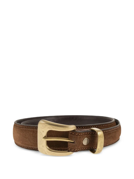  Alberto Luti Engraved-detailing Buckle Belt - Brown 