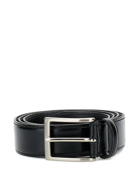 Alberto Luti Square-buckle Leather Belt - Black 