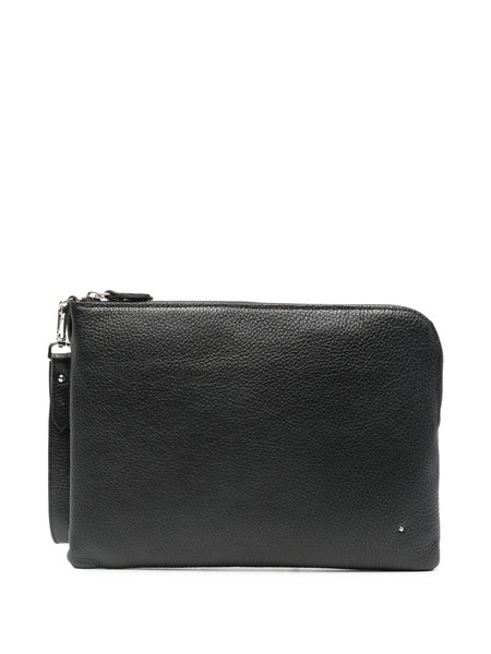  Alberto Luti Top-zip Wrist-strap Clutch Bag - Black 