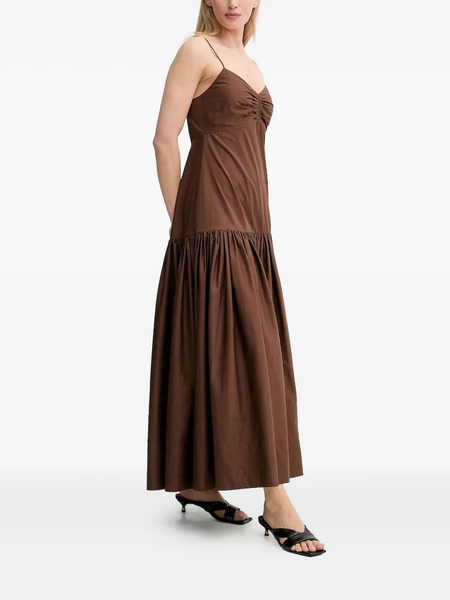  A.l.c. Harper Gathered-tiered Maxi Dress - Brown 