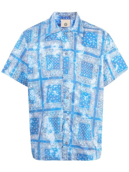  Alchemist Bandana-print Shirt - Blue 