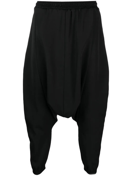  Alchemy Cropped Drop Crotch Trousers - Black 