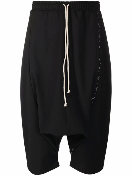  Alchemy Drop-crotch Drawstring Shorts - Black 
