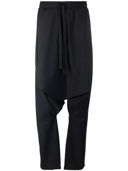  Alchemy Drop-crotch Drawstring Trousers - Black 