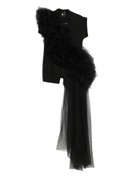  Alchemy Ruffled Tulle Dress - Black 