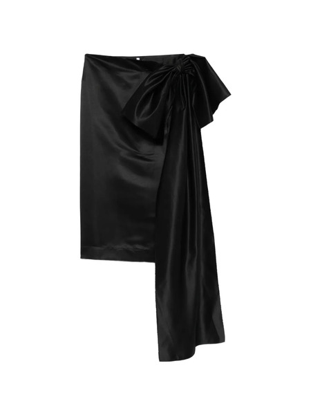  Alchemy X Lia Aram Bow-detail Midi Skirt - Black 