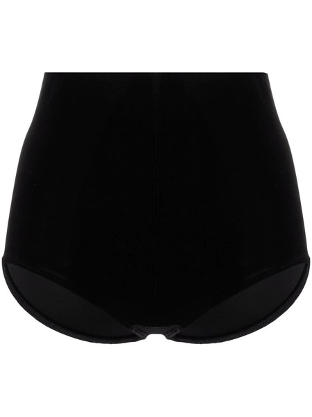  Alchemy X Lia Aram High-waisted Velvet Briefs - Black 