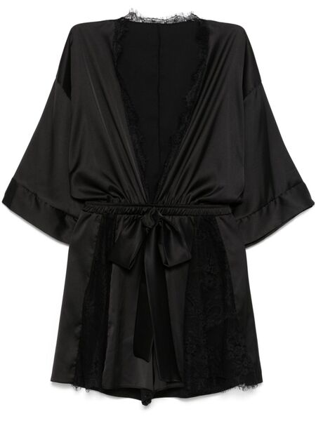  Alchemy X Lia Aram Lace-trim Playsuit - Black 