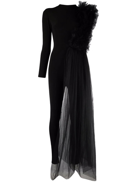  Alchemy X Lia Aram Ruffle-detail Jumpsuit - Black 