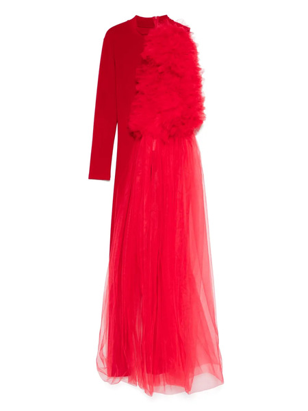  Alchemy X Lia Aram Tulle-appliqué Jumpsuit - Red 