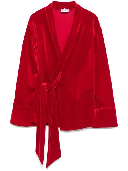  Alchemy X Lia Aram Velvet Jacket - Red 