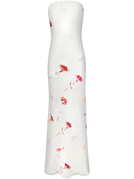  Alejandra Alonso Rojas Silk Dress - White 