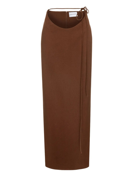  Aleksandre Akhalkatsishvili Cut-out Maxi Skirt - Brown 