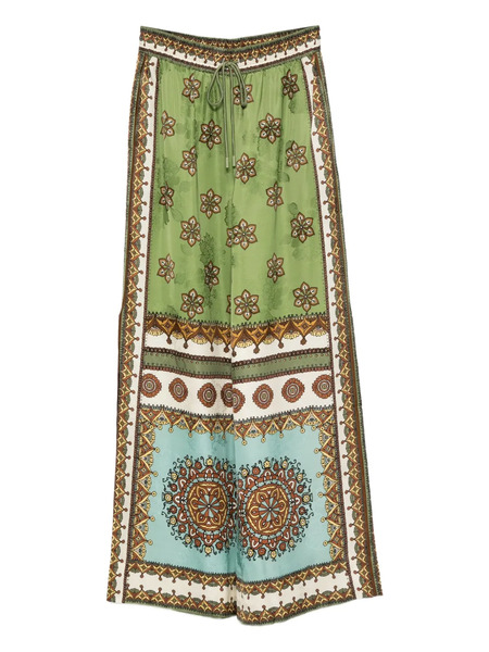  Alemais Contina Floral-print Trousers - Green 