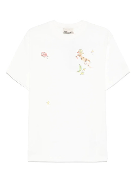  Alemais Graphic-print T-shirt - White 