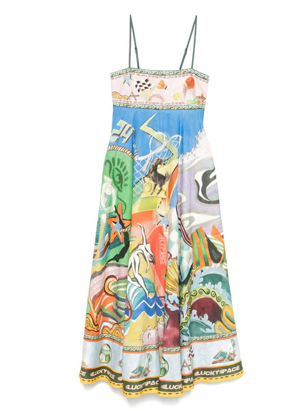  Alemais Lucky Pace Midi Dress - Blue 