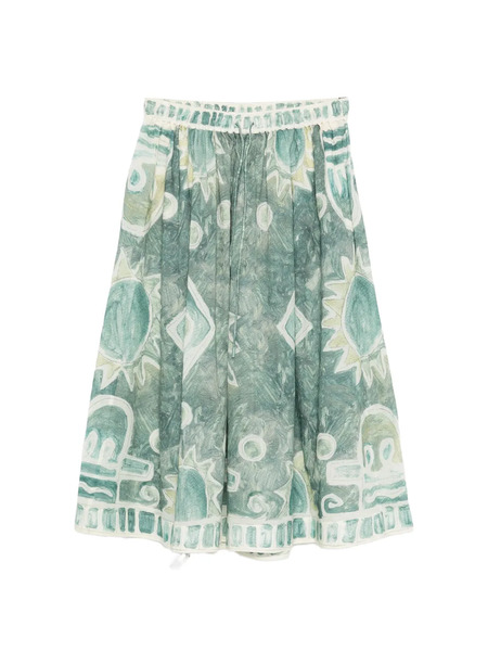  Alemais Samira Print Trousers - Green 