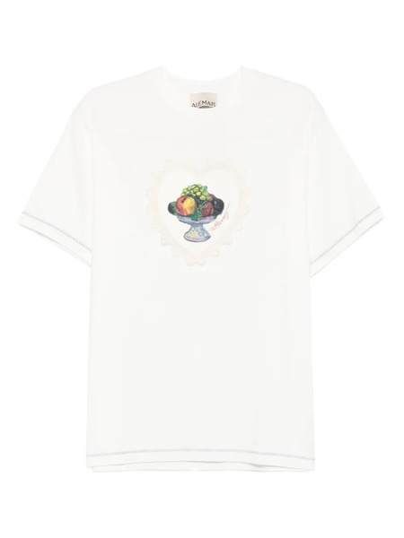 Alemais Short-sleeve Printed T-shirt - White 