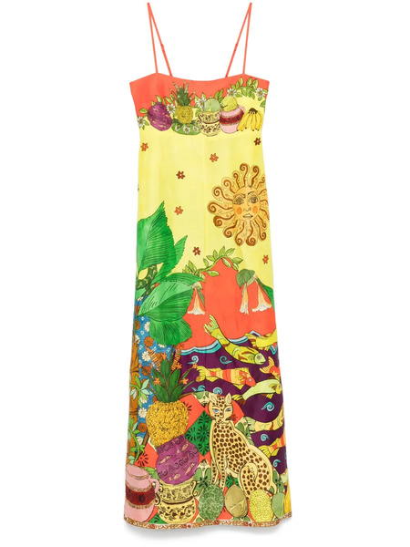  Alemais Tiger Day Maxi Dress - Yellow 