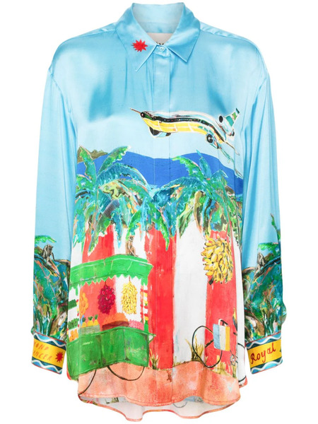  Alemais X Adam Lester All Aboard Shirt - Blue 
