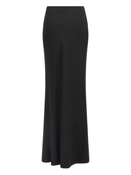  Alessandra Rich Crepe Maxi Skirt - Black 