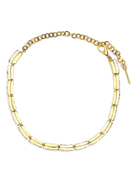  Alessandra Rich Crystal-embellished Necklace - Gold 