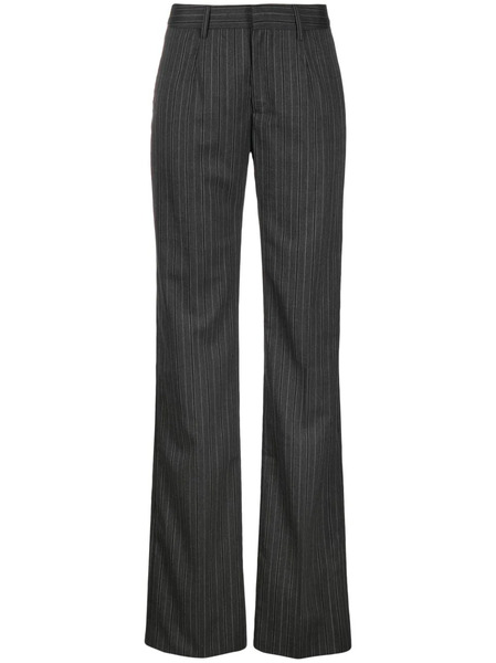  Alessandra Rich Pinstriped Tailored Trousers - Grey 