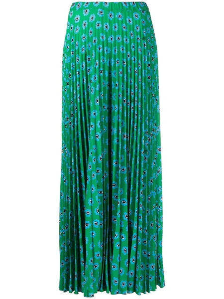 Alessandro Enriquez Graphic-print Pleated Trousers - Green 