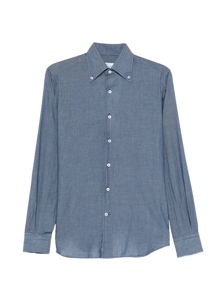  Alessandro Gherardi Buttoned Cotton Shirt - Blue 