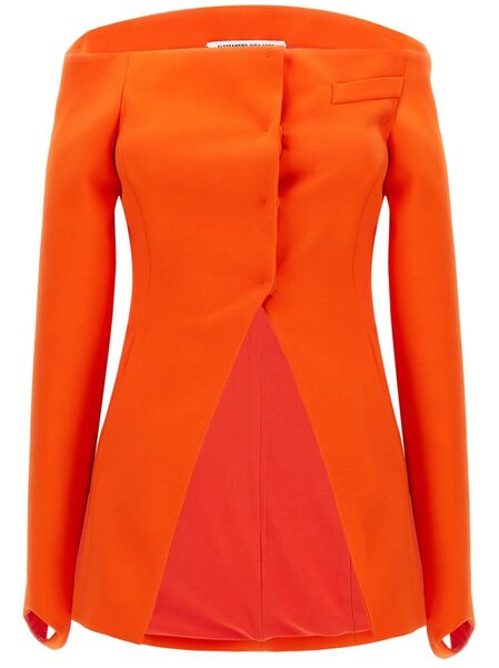  Alessandro Vigilante Blazer Con Spalle Scoperte - Orange 