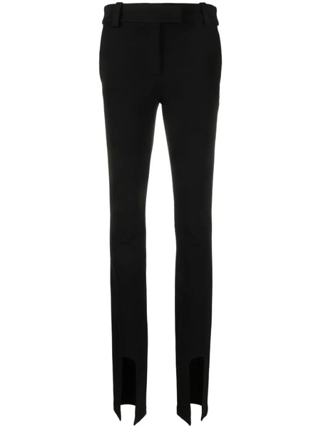  Alessandro Vigilante Cut-out Slim-cut Trousers - Black 