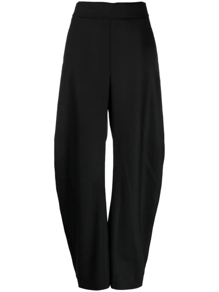  Alessandro Vigilante High-rise Straight-leg Trousers - Black 