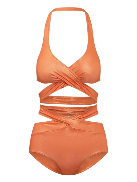  Alessandro Vigilante Strap-fastening Bikini - Orange 