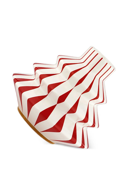  Alessi Delight Striped Tree Candle Holder (10cm X 9cm) - White 