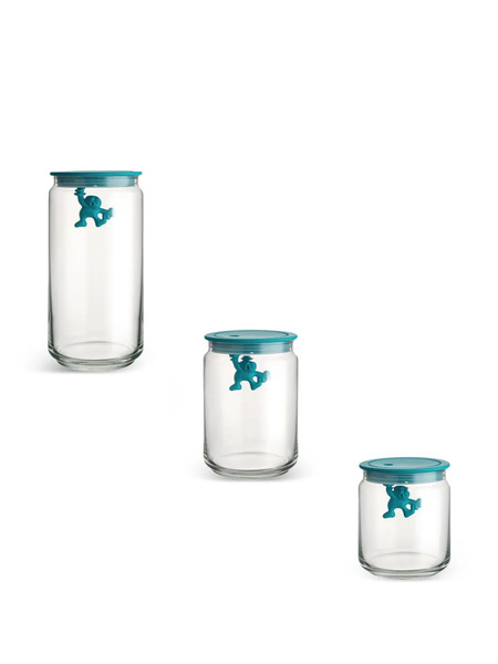  Alessi Figure Jars (set Of Three) - White 