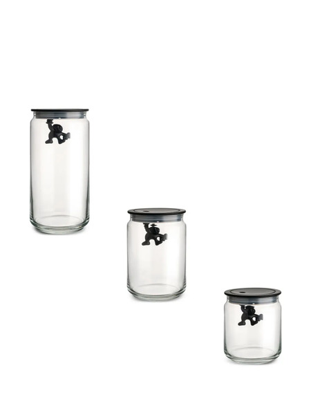  Alessi Figure Jars (set Of Three) - White 